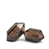 Hongchu Cristal Tipo Hielo Natural Obsidiana Facetada Doble Punta Accesorios para Joyería DIY Cuentas Sueltas Venta al por Mayor