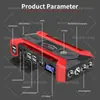 Fuente de Alimentación de Arranque de Emergencia para Coche, Power Bank para Coche, Power Bank Portátil Multifunción, Fuente de Alimentación de Carga Rápida Patentada