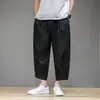 Pantalones de Lino de Verano para Hombre Estilo Chino Ligeros Nuevos Pantalones Cortos de Lino Estilo Chino Tallas Grandes para Personas con Sobrepeso Pierna Recta Sueltos Pantalones Harem