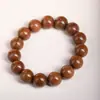 Pulsera de Seis Hileras de Madera Vieja, Cuentas de Madera, Madera que Repele Dragones, Cuentas de Madera Coleccionables, Textura de Seis Hileras, Pulsera Ranurada, Hilo de Cuentas, Amuleto de Buena Suerte