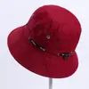 Sombrero de Cubo de Moda para Mujer Estilo Coreano Transpirable Camuflaje Reversible Sombrero para el Sol Protección Solar Color Sólido Primavera Verano Sombrero para el Sol