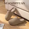Chinelos de Algodão Impermeáveis para Mulheres, Outono/Inverno Casa Interior Antiderrapante Silencioso Solado Macio Confortável Casal Externo Chinelos de Algodão Birkenstock para Homens