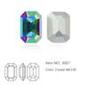 Dongzhou Crystal K9 de alta calidad con base puntiaguda, diamantes de cristal de anís estrellado largo plateados, joyas de diamantes, equipaje, accesorios decorativos de bricolaje al por mayor