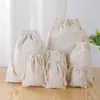 Bolsas Personalizadas para Empaque de Arroz, Bolsas de Tela Listas, Bolsas para Mijo, Bolsas de Lona de Algodón, Bolsas con Cordón al por Mayor