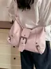 Bolso de Hombro Cruzado Retro Plisado Estilo Motociclista Retro Americano para Viajes Diarios Bolso de Axila de Moda Chic Dulce Fresco