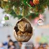Colgante Transfronterizo Nuevo Huevo de Dragón Navideño Colgante para Espejo Retrovisor de Coche Decoraciones Creativas Acrílicas para Árbol de Navidad