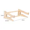 En stock Soporte Simple para Computadora Estante Elevado de Madera para Laptop Estante de Almacenamiento para Escritorio de Oficina Soporte para Laptop