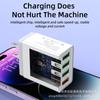 Cabezal de carga multipuerto 4USB Cabezal de carga rápida para teléfono móvil de 18 W QC3.0 + 3U2A Cargador de viaje estándar europeo y americano estándar británico