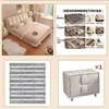 Cama Puff Minimalista Moderna, Cama de Piel Suave Estilo Crema, Cama Doble para Dormitorio Principal, Cama de Bodas de Lujo Ligero de Alto Gama con Almacenamiento
