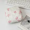 Bolsa de cosméticos de viaje clásica Love Wash con diseño de fresa, melocotón, corazón y flor, bolsa de almacenamiento de algodón para lápiz labial, bolso para mujer.