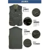 Chaleco sin mangas de punto para hombre de mediana edad, primavera y otoño, cuello en V, multibolsillos, chaleco, ropa para papá, chaleco de pesca para fotografía al aire libre