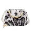 Otoño 2025 Nueva Tendencia Bolso Cruzado Bolso Cubo Estampado de Leopardo Bolso de Mano Estilo Chino Nicho Retro Bolso Elegante de Piel