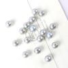 Perlas sueltas de imitación de perlas de imitación de color ABS de 3-14 mm con agujero recto, cuentas redondas para hacer collares, pulseras y fundas de teléfono, accesorios de joyería con cuentas.