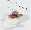 Broche de Sombrero Creativo Estilo Coreano Transfronterizo Incrustado con Diamantes Broche de Ropa Vintage Accesorios para Ropa Pin Fabricante en Stock