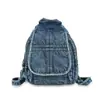 Mochila de Mezclilla Vintage Lavada, Mochila Estilo Retro Americano, Mini Mochila Multifuncional Estilo Japonés para Mujer para el Trabajo y los Viajes Diarios