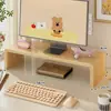 Soporte Elevado para Monitor con Cajón, Almacenamiento Refrigerado, Soporte para Portátil, Base para Teclado Elevado