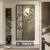 Nova pintura decorativa de corredor estilo chinês estilo silencioso bambu mural de parede para casa corredor minimalista moderno corredor sala de estar pintura suspensa