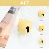 Metal Pintado Color Macaron Pequenos Sinos Chaveiro DIY Boneca Pingente Pet Acessórios Multi-Tamanho Atacado