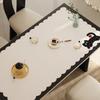 Mantel, No Lavable, Impermeable, Resistente al Aceite, Antideslizante, Mantel para Mesa de Comedor, Gama Alta, Lujo Ligero, Mantel para Mesa de Café de Sala de Estar, Protector de Escritorio