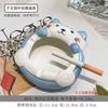 Lindo Cenicero de Gato Yuanbao Cerámica Creativa con Tapa para Evitar que las Cenizas Vuele, Adecuado para Hogar, Sala de Estar, Decoración de Oficina, Venta al por Mayor
