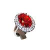 Joia Europeia e Americana Feminina Cor Tesouro Corindo Vermelho Imitação Hemoglobina de Pombo Anel Vintage Joias Femininas