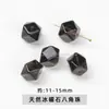 Jingdian Jewelry Cristales Naturales Perlas Octagonales Perlas Sueltas Pulsera DIY Hecha a Mano Pulsera Cristal Fantasma Rojo Perlas Sueltas Accesorios