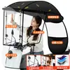 Capa de Chuva, Protetor Solar, Capa à Prova de Vento, Guarda-chuva Removível para Veículos Elétricos, Patinetes Elétricos e Motocicletas