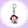 Exquisito Dibujo Animado Regalo Acrílico Transparente Plano Película de Anime Kpo Accesorio de Mochila Grupo F Colgante P