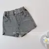 2026 Verano Nuevo Estilo Coreano de Moda para Niñas Shorts Casuales de Mezclilla Sueltos de Verano con Estampado de Corazón