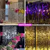 Fondo de Soporte de Cadena de Lentejuelas para Boda Cortina de Puerta Colgante de Cadena Perlada Dorada Plateada Decoración de Techo de Boda Accesorios