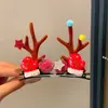 Acessórios de Cabelo de Natal Estilo Floresta Presépio Grampo de Cabelo Orelhas de Galho Fofas para Crianças Acessórios de Tiara Pequenos Grampos Acessórios de Cabelo