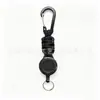 Chaveiro Retrátil de Paracord Trançado Estilo Novo para Exterior Transfronteiriço Puxador Fácil Anti-Perda Anti-Roubo Pingente Retrátil com Retorno