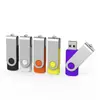 Memoria USB con Logo Personalizado, Diseño Metálico Giratorio, Texto Grabado de 16g, Licitación Corporativa, Regalo Creativo de Graduación de 8g, Unidad USB de 32g para Licitación