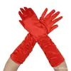 Luvas de Casamento para Noivas Luvas de Performance de Palco com Efeito Amassado Luvas de Casamento Cetim Luvas de Cetim