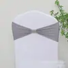 Funda para silla sin nudos, termoadhesiva, con lazo de flores y pedrería, con banda elástica y pedrería, ideal para bodas, eventos y comercio exterior.