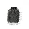 Guantes para Lavar Coches Chenilla Espesa Esponja Pata de Oso Doble Cara Impermeables Felpa Coral Insecto Guantes para Lavar Coches
