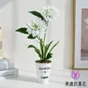 Flores Artificiales, Adornos de Bonsái de Dalia de Cuatro Cabezas, Flores Falsas para Mesa de Comedor, Sala de Estar, Arreglos Florales para el Hogar y Exhibiciones Decorativas