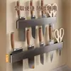 Estante Lateral de Acero al Carbono Soporte para Cuchillos de Cocina Estante de Almacenamiento Bloque de Cuchillos Montado en Pared Estante de Almacenamiento Montado en Pared Cesta de Almacenamiento Soporte para Cuchillos