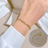 [Acero de titanio de cuerpo entero] Dongdaemun personalidad minimalista cadena de espiga de trigo pulsera femenina Red social retro novias
