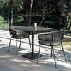 Mesa y Sillas de Ratán para Exteriores Woden Simple Rope, Combinación de Mesa y Sillas para Patio, Casa, Hotel, Restaurante, Cafetería