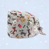 Gorro de enfermera para quirófano transfronterizo, gorro quirúrgico absorbente de sudor, gorro de cúpula para odontología y belleza con cola, turbante para la cabeza de hospital