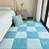 Alfombra para dormitorio, decoración de habitación, alfombra cuadrada de felpa, alfombrado completo para sala de estar, alfombrilla para mirador, alfombrilla de suelo tatami, alfombra para mesita de noche