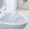 Herramientas de Limpieza de Inodoro Juego de Cepillo para Inodoro Hogar Japonés Cepillo para Inodoro de Mango Largo Plástico Cepillo para Inodoro de Cerdas Suaves Sin Rincones Muertos