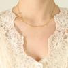 Acero Inoxidable Chapado en Oro de 18 Quilates, Estrella, Hoja, Ojo, Collar para Clavícula con Múltiples Accesorios, Estilo Francés Ins, Lujo Ligero, Nicho, Versátil