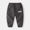 Moda Coreana Cintura Media Cintura Media Primavera Ropa de Hombre Pantalones Crock Cómodos Transpirables Pantalones de Algodón Casuales