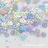 4*5mm PVC Hoja de Arce lentejuelas pequeñas adornos para uñas hechos a mano diy con polvo relleno de arcilla hecho a mano material láser