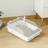 Bandeja sanitaria para gatos semi-cerrada muy atractiva, bandeja sanitaria para gatos desodorizante, accesorios para gatos, caja de arena para gatos extragrande al por mayor
