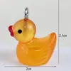 Chaveiro Pingente de Patinho Amarelo Fofo Acessórios Desenho Animado DIY Enfeites Corrente de Celular Pingente de Chaveiro Acessórios de Decoração