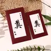 Envelopes Vermelhos Especiais para Rituais, Envelopes Vermelhos Lisos com Texto Relacionado a Funerais, Adequados para Presentes de Funeral, Venda Direta da Fábrica