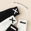 Calcetines para Niños Otoño e Invierno Estilo Coreano Retro Color Sólido Calcetines de Encaje con Lazo Apilables Moda para Niñas Calcetines de Punto para la Pantorrilla